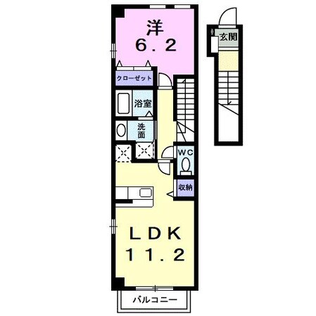 北新川駅 徒歩11分 2階の物件間取画像